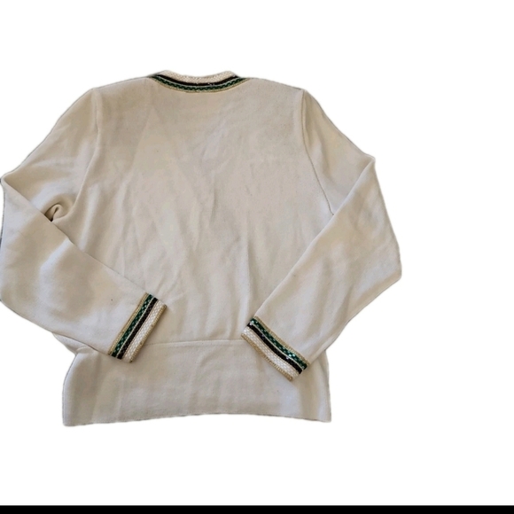 St. John Evening Vintage Womens Knit Wrap Sweater With Sparkle Accents 12 - Picture 9 of 15